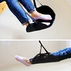 Удобная вешалка для путешествий, самолета, подножки, гамак из пены с эффектом памяти премиум-класса для отдыха, для путешествий, офиса, гамак для ног