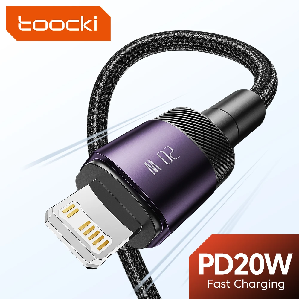 

Toocki PD 20W Type C To Lightning Fast Charging Wire Date Cord For iPad USB Cable For iphone 14 13 12 Pro Max Xs Xr 8 Plus SE