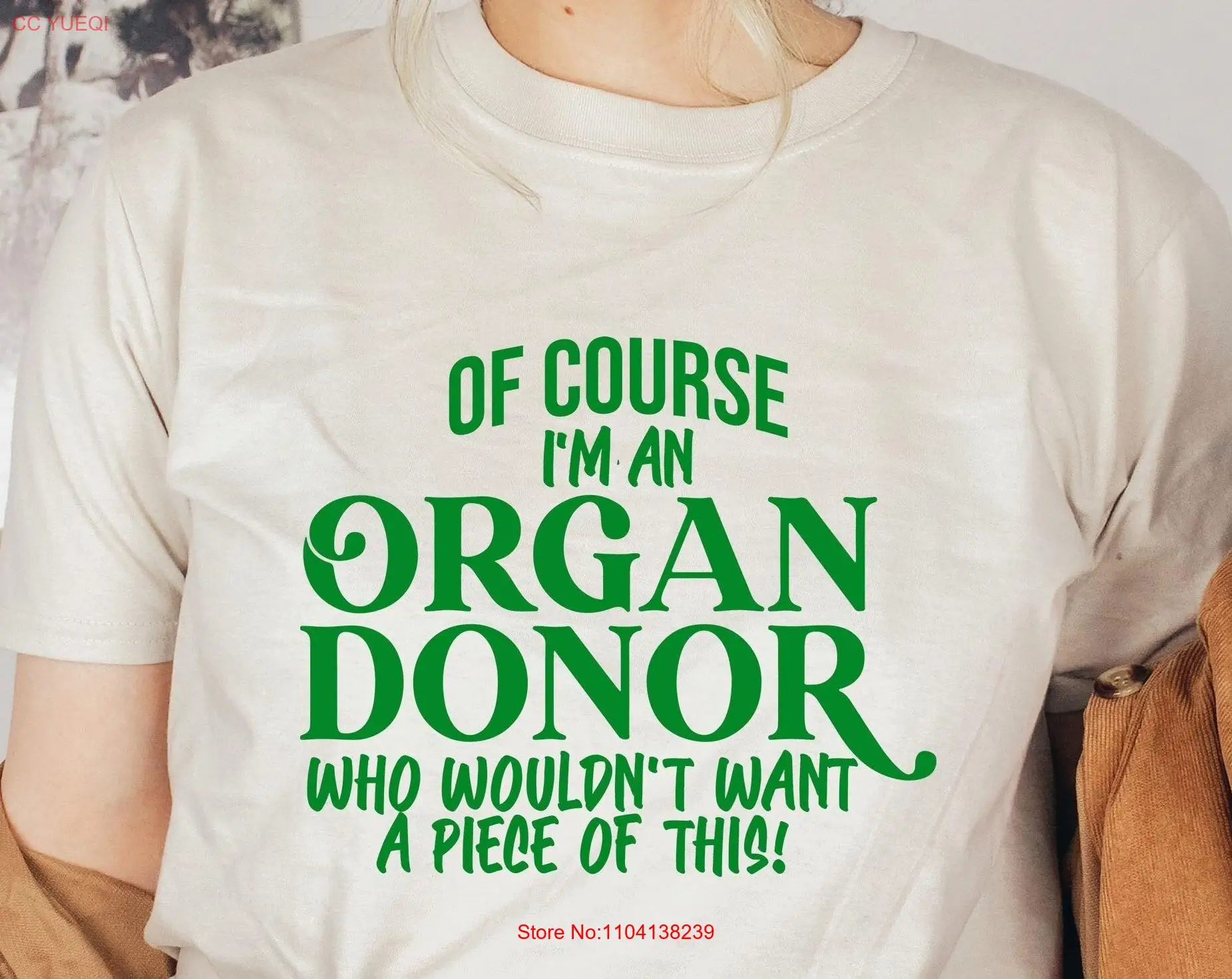 Футболка Of Course I'm An Organ Donor живая трансплантация поддержка пожертвований