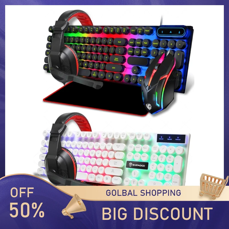 Gaming Bundle (Keyboard/Mouse/Mouse Pad/Headset) Mechanical 