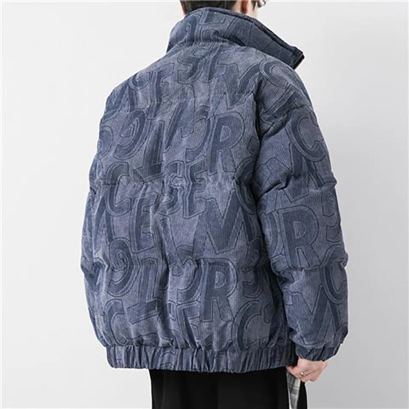 Corduroy Padded JacketMen's Winter Jacket Winter Cotton Padded Jacket Thickened Cotton Clothing Loose Tide Brand Casual Clothing