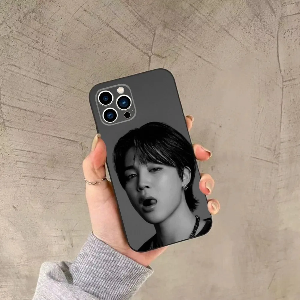 Чехол для телефона Park Ji-Min K-Kpop B-T-S iPhone 15 14 13 12 11 Plus Pro Max XS X XR SE Mini 8 7 мягкий