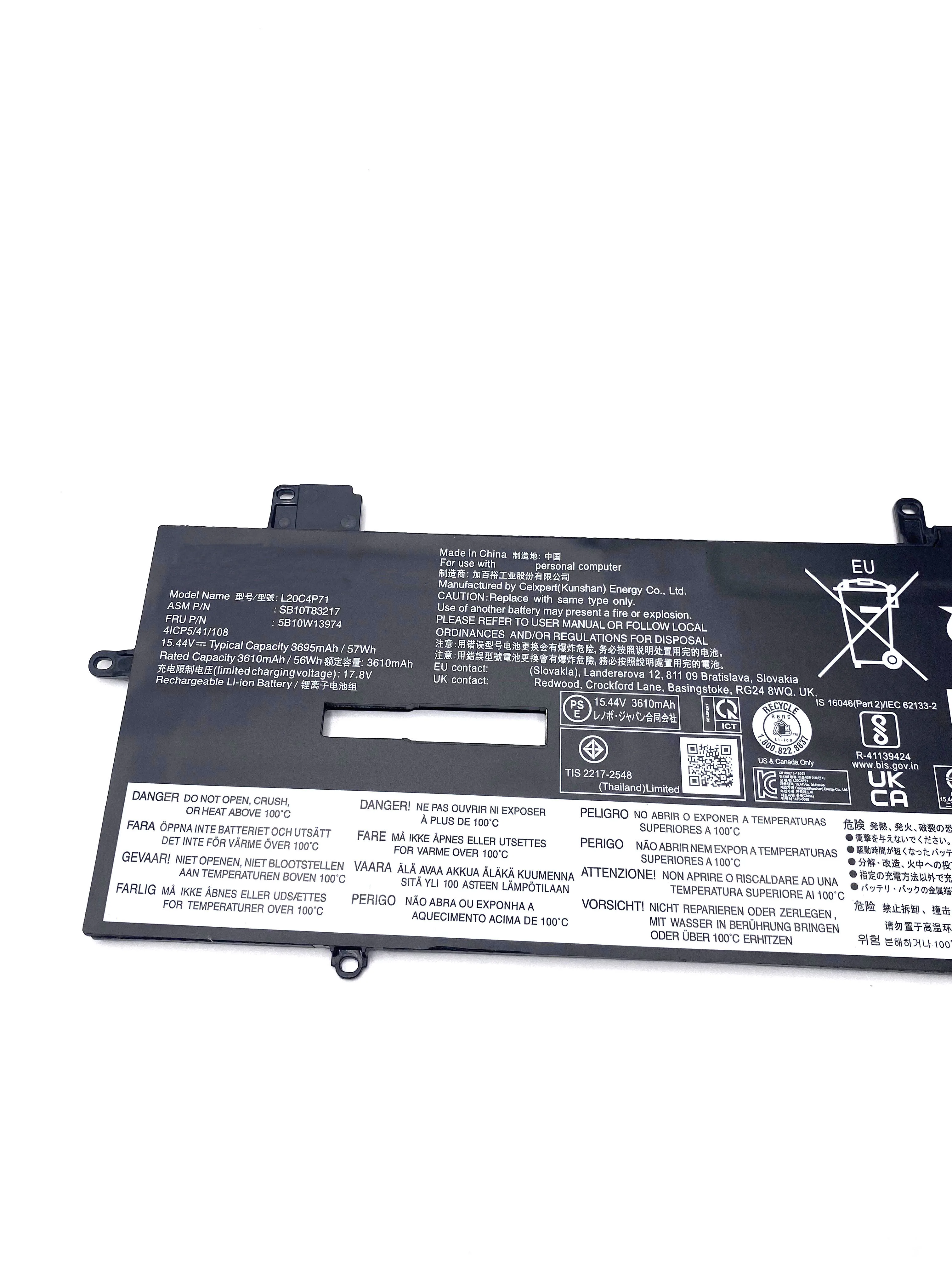 Новый аккумулятор для ноутбука L20M4P71 L20C4P71 L20D4P71 Lenovo ThinkPad X1 Yoga 6-го 7-го 8-го поколения