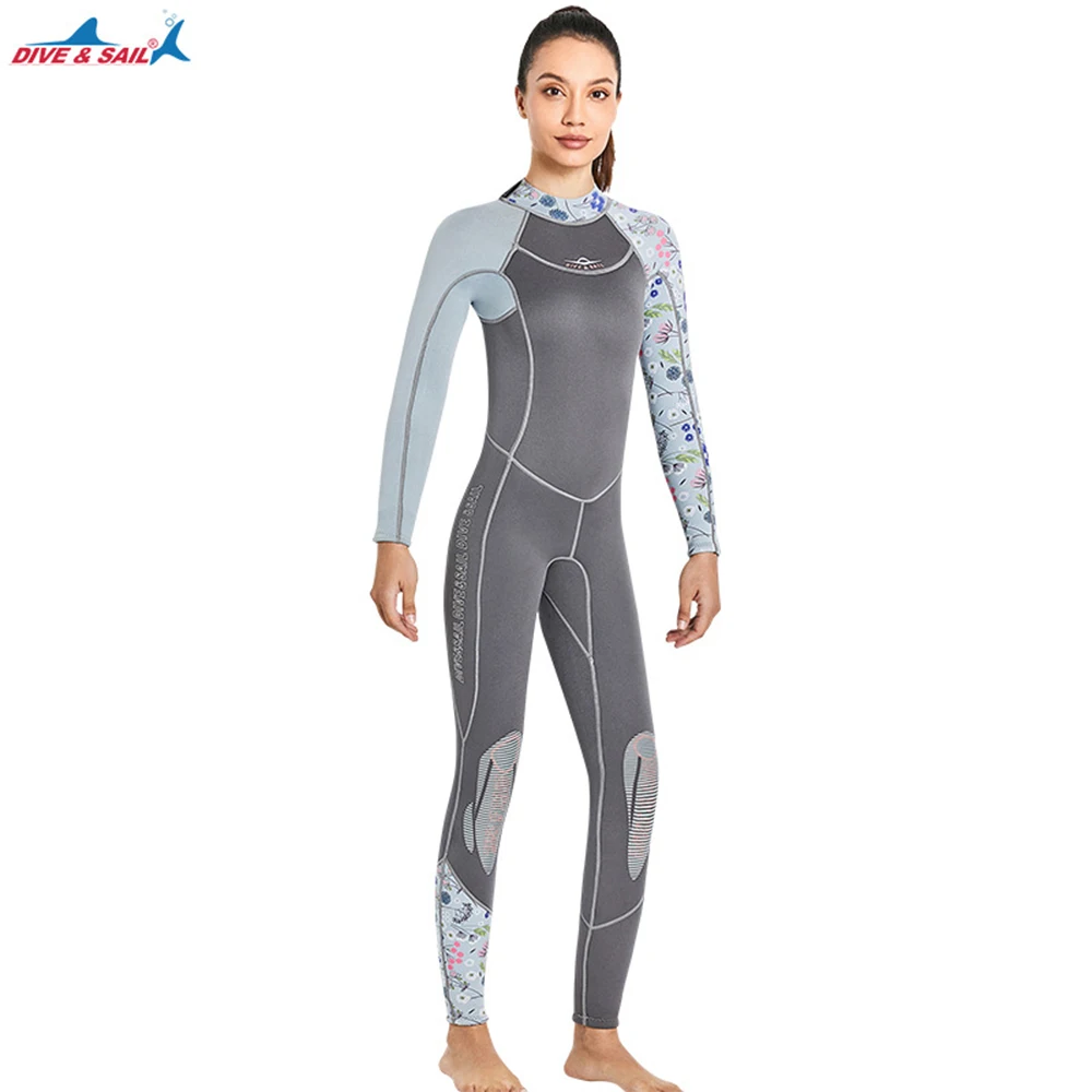 3mm Neoprene Wetsuits Full Body Scuba Diving Suits for Women Snorkeling Surfing Swimming Long Sleeve Keep Warm for Water Sports