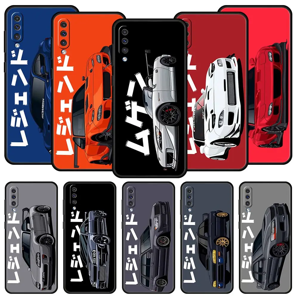 

JDM Tokyo Drift Sports Car Phone Case For Samsung Galaxy A12 A32 A50 A70 A20E A20S A10S A22 A30 A40 A42 A52 5G A02S A04s Cover