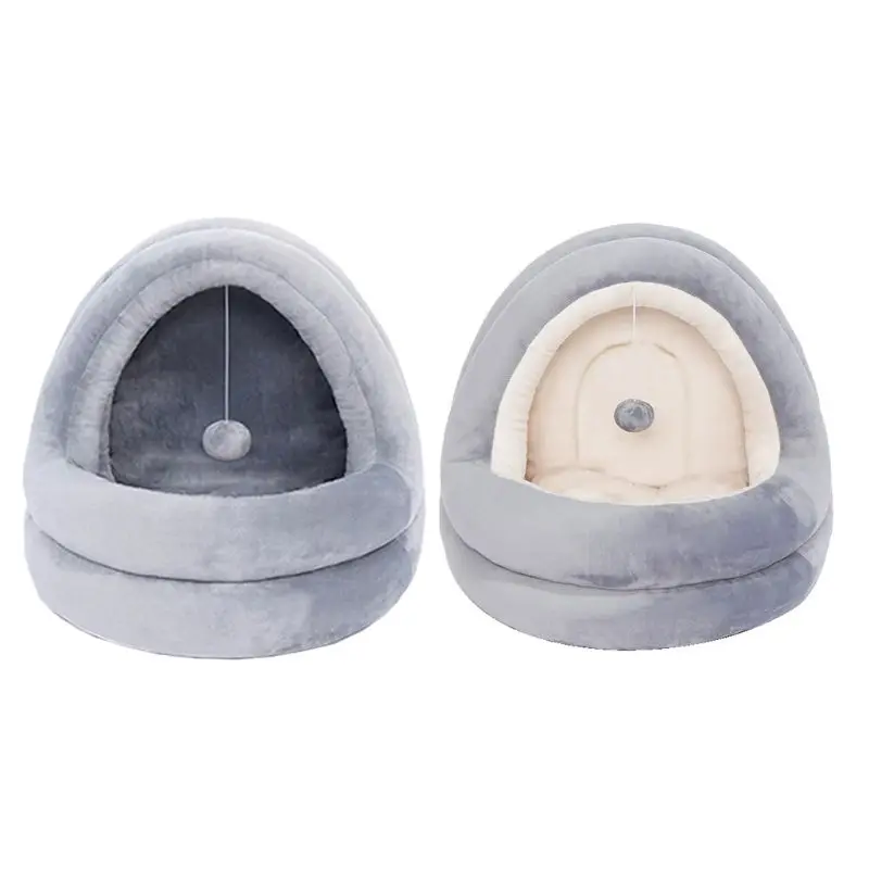 

for Creative Cradle-style Pet Nest Warm Winter Kennel Lovely Dog Bed for Cat Sofa Cushion Soft Washable Universal