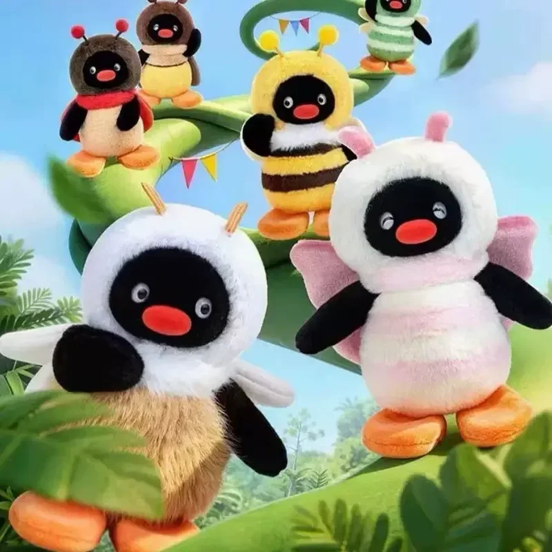 Фото Оригинальная серия плюшевых кукол Pingu Insect Series Blind Box: милые аниме-персонажи, коллекционные фигурки, декоративные игрушки, таинственная коробка, игрушки-сюрпризы, подарок №2