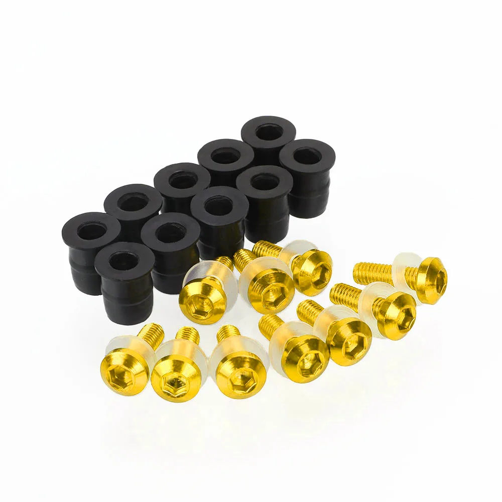 10 шт. 5 мм для YAMAHA MT10 MT-10 2017 2018 2019 2020 2021 2022 мотоциклетный болт на лобовое стекло