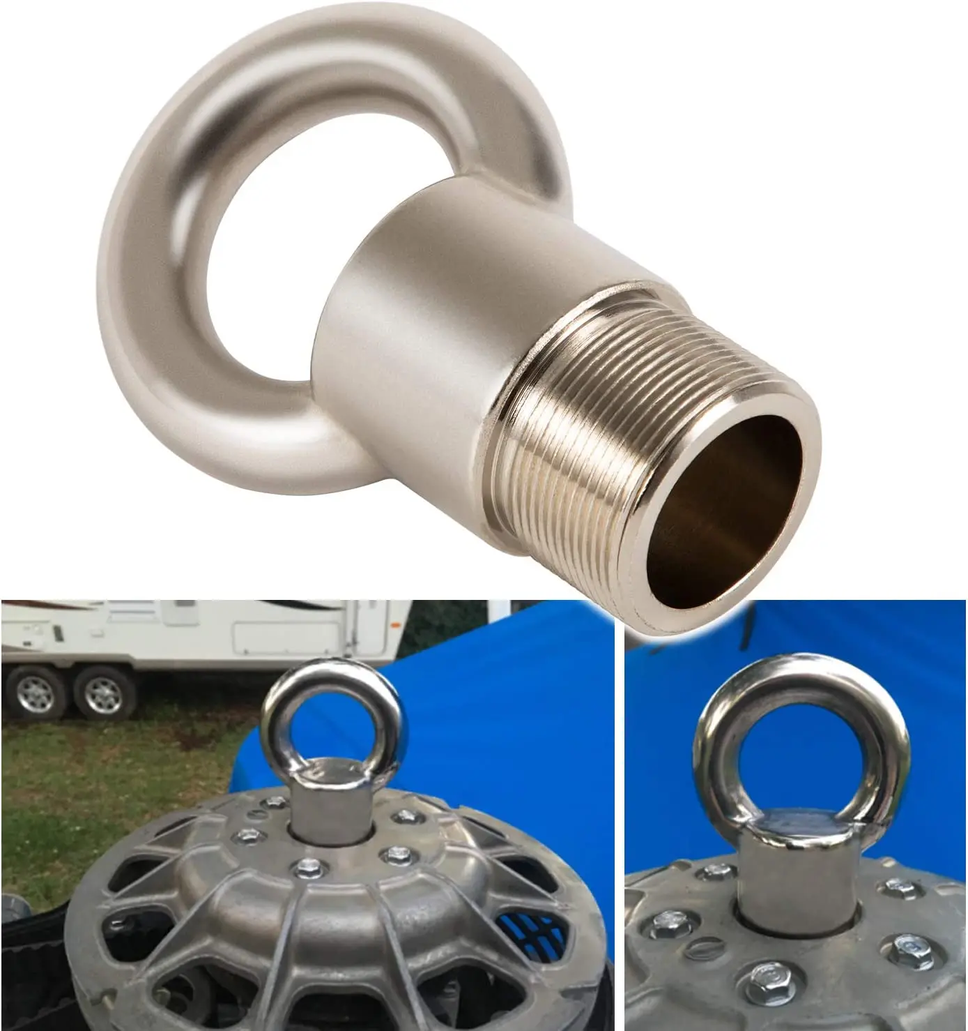 

Lifting Ring Tool Lifting Eye Alt to MT0022 91-904551 for Mercury Outboards with 1.5" x16 Threaded flywheel