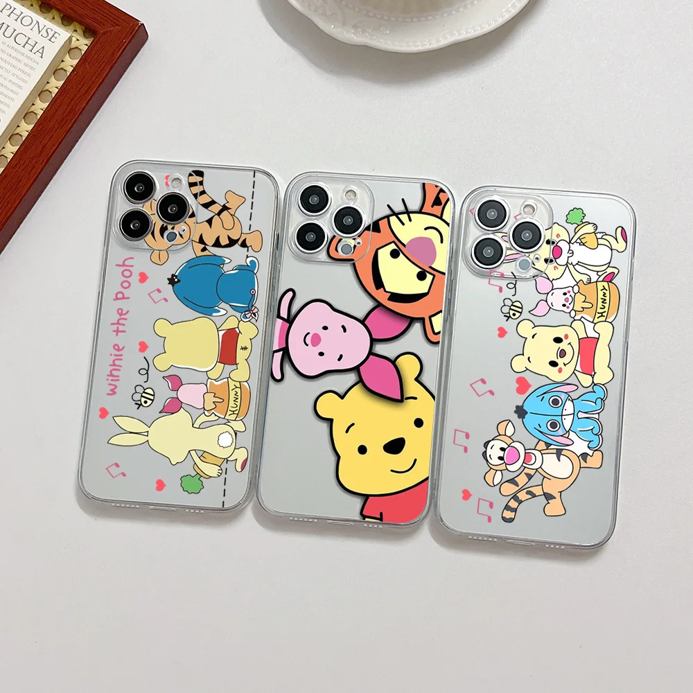 

Winnie The Pooh Tigger Phone Case For Samsung A53 A50 A12 A52 A52S A51 A72 A71 A73 A81 A91 A32 A22 A21S 4G 5G Transparent Capa