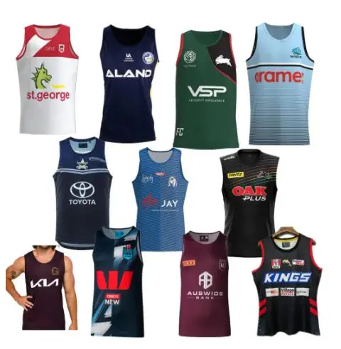 

rugby jersey singlet 2023 Broncos Parramatta Eels sharks Bulldogs cowboys St George Dragons Rabbitohs PANTHERS NSW QLD Maroons