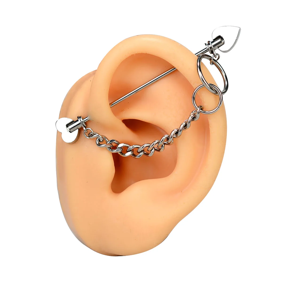 1 шт. промышленные ювелирные изделия для пирсинга из хирургической стали с