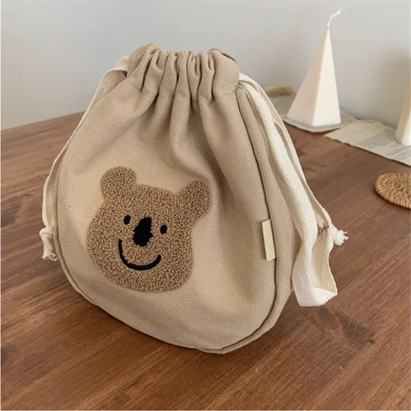 Hot Bear Baby Toiletry Diaper Bag Portable Pouch Mother Bag Organizer Reusable Canvas Cluth Bag Make Up Cosmetic Bags for Mommy enlarge