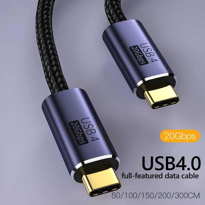 Кабель USB C-USB Type C для MacBook Pro быстрая зарядка PD 100 Вт 5A Samsung Xiaomi 20 Гбит/с 8K 60 Гц