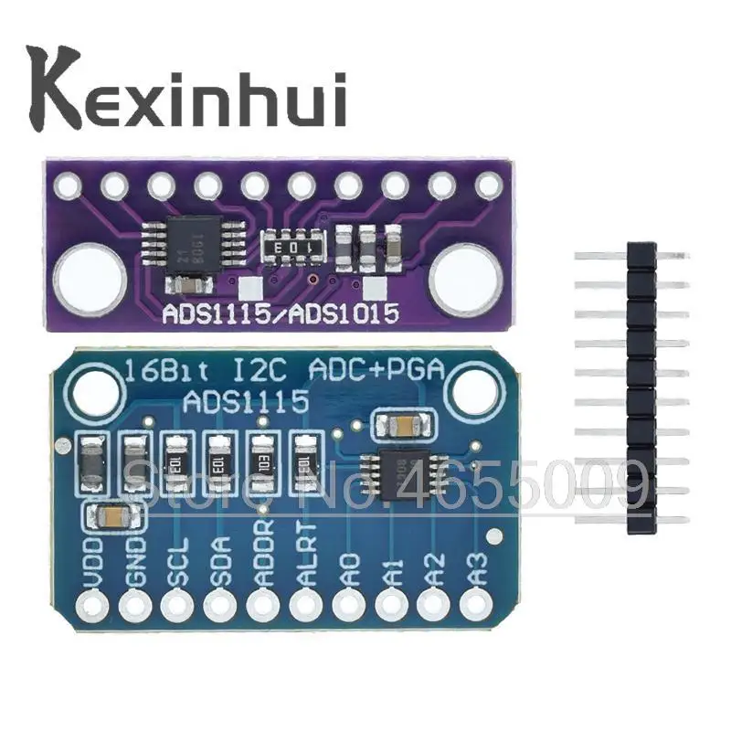 16-битный I2C ADS1115 модуль ADC 4-канальный с усилителем Pro Gain RPi | Электронные компоненты