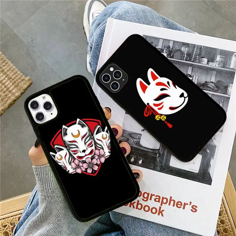 FHNBLJ чехол для телефона с изображением японской китайской маски лисы силиконовый