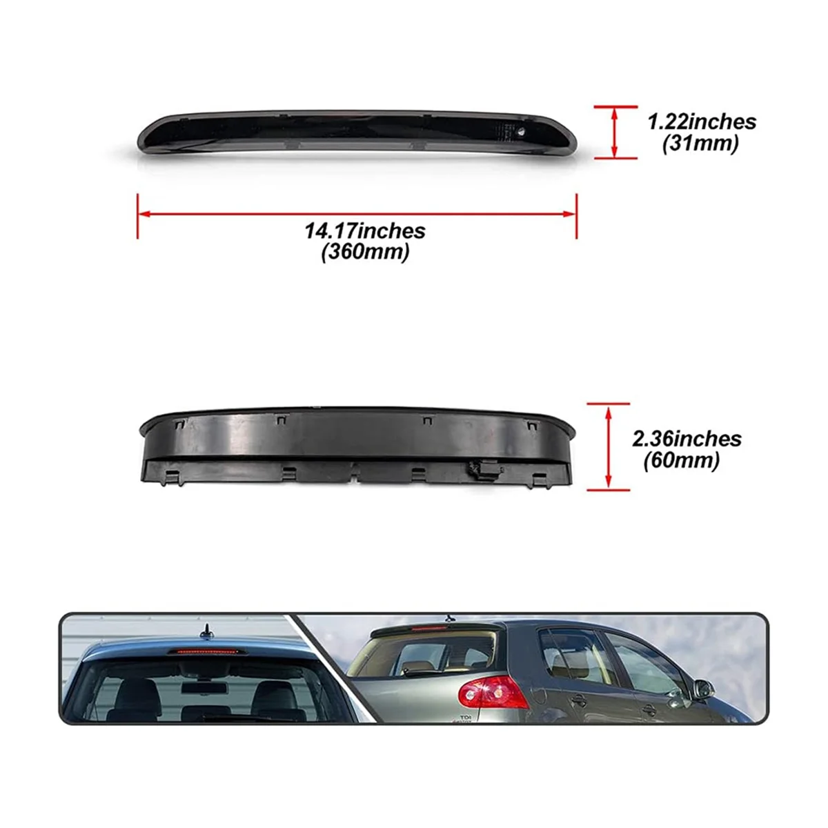 Автомобильная высоко установленная Тормозная лампа третья заднего сигнала