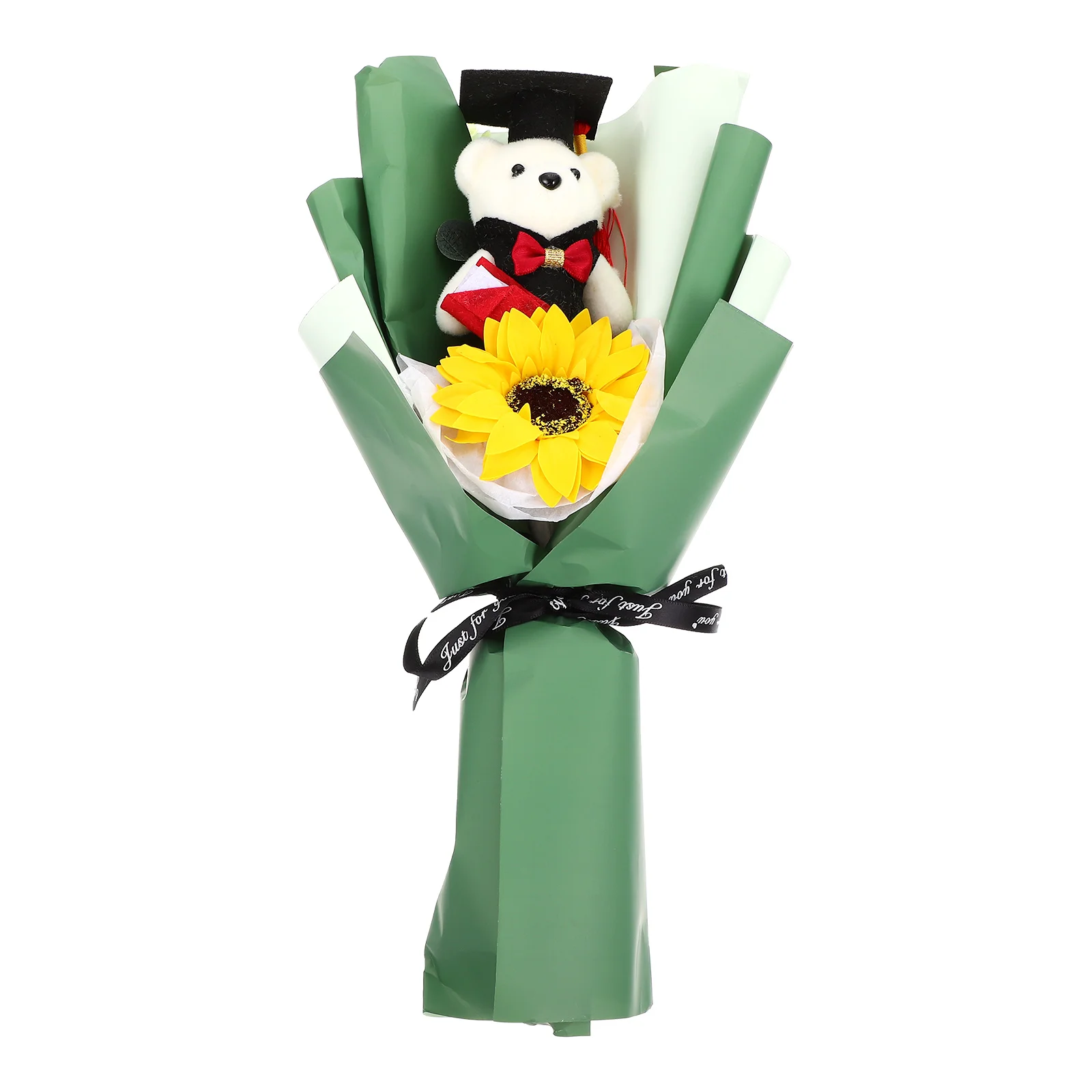 

Graduation Bouquet Ornament Bear Craft Chic Roses Fresh Flowers Sunflower Gift Party Supplies