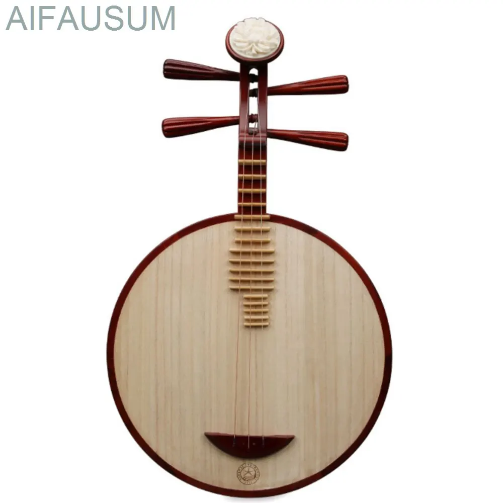 

64 см Новинка Африканский падук Yueqin 3-струнный китайский лют Пипа Юэ Цинь народный музыкальный инструмент