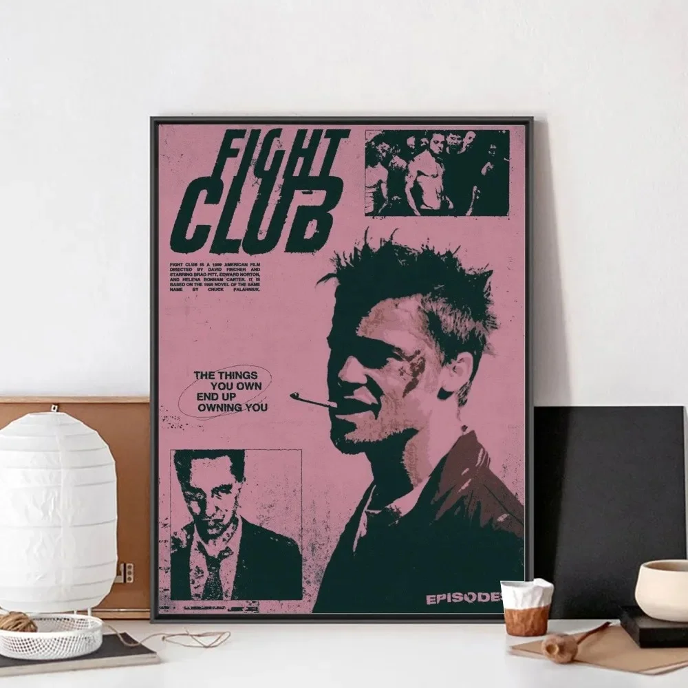 

Винтажный постер «Бойцовский клуб» на холсте
