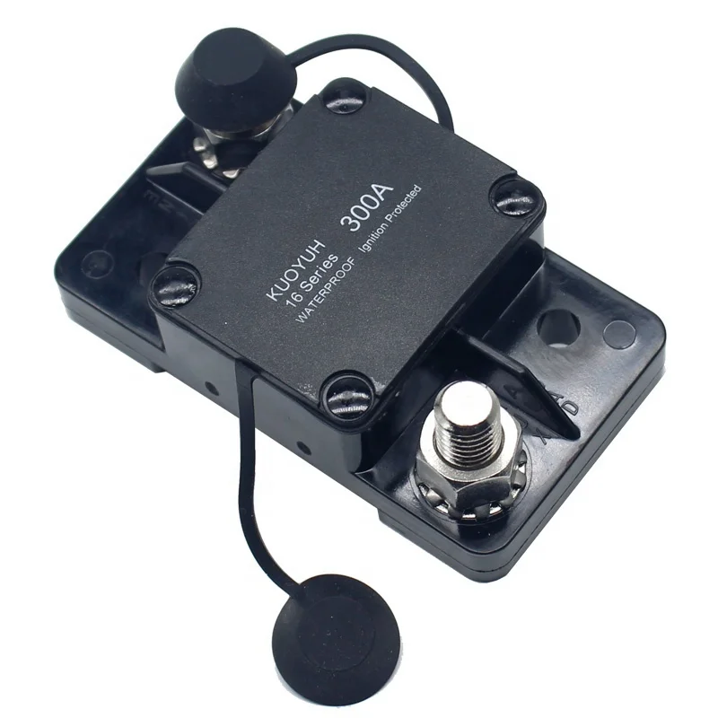 

High AMP 300A 32V DC Reset Circuit Breaker Fuse Holder for Marine Trolling Motors Boat ATV Auto