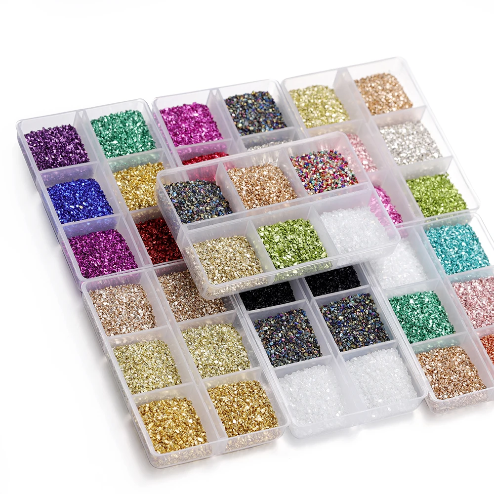 

30g/Box Crushed Glass Stones Resin Filling Irregular Broken Stone for DIY Epoxy Resin Mold Crafts Nail Art Decoration Material