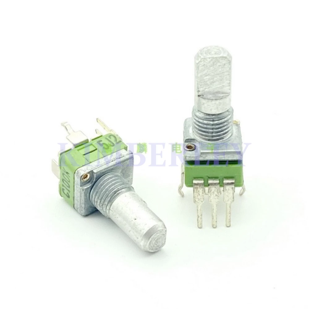 1 шт. вертикальный одиночный потенциометр громкости RK09 типа C100K A250K 3-контактный