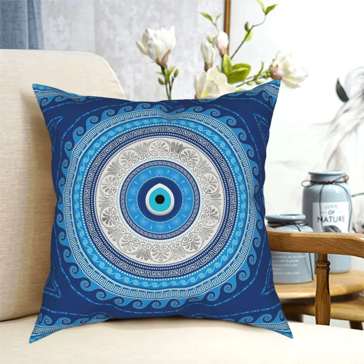 

Квадратная наволочка с рисунком, Декор для дома и офиса