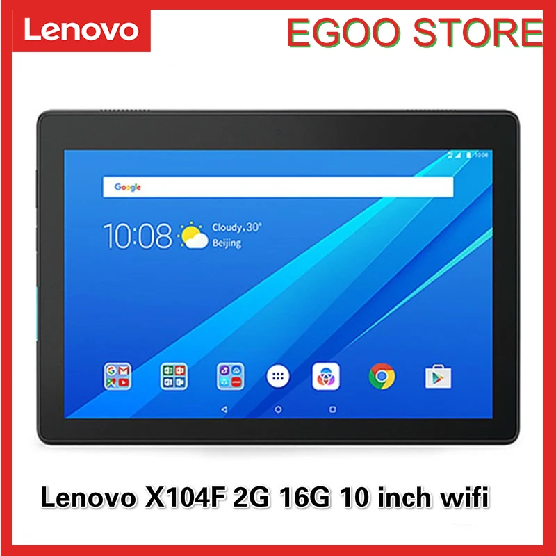 

Originele Lenovo E10 TB-X104F 10.1 Inch 2Gb Ram 16Gb Rom Android 8.1 Qualcomm MSM8909 Quad Core 1.3Ghz 1280X800 Gps 4850Mah