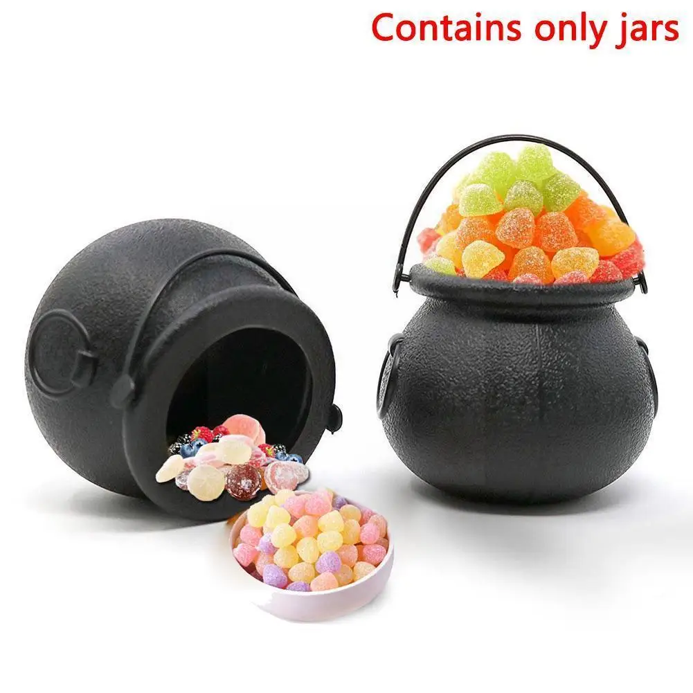 

1pcs Scary Halloween Candy Biscuit Kettle Box Witch Hanging Party St.patrick's Props Halloween Cauldron Decoration Day Hall L2p3