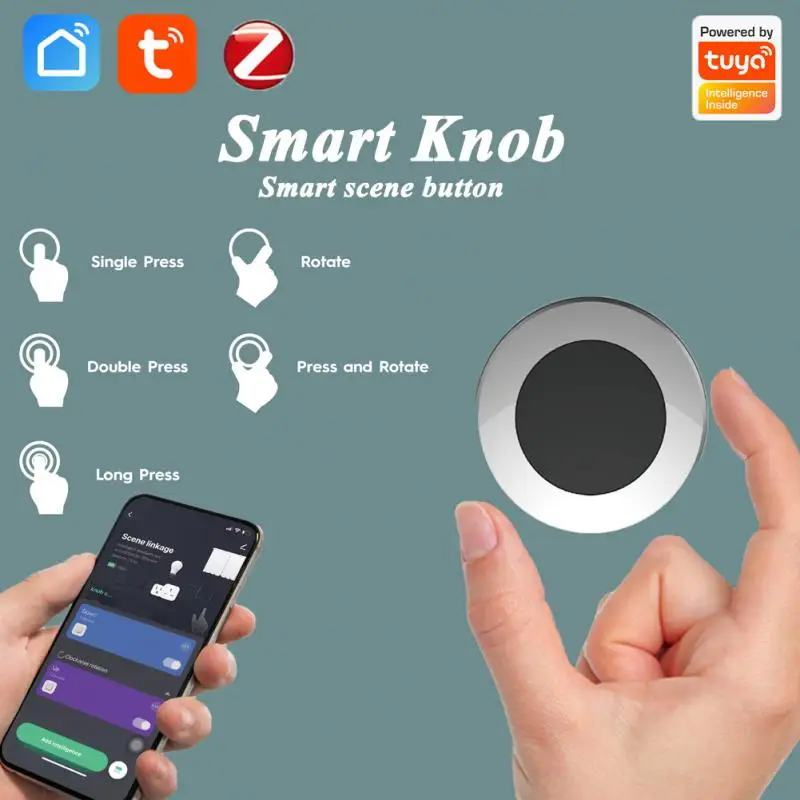 

Кнопка управления Uya ZigBee для умного дома, беспроводной контроллер для автоматизации дома, работает с приложением для умного дома