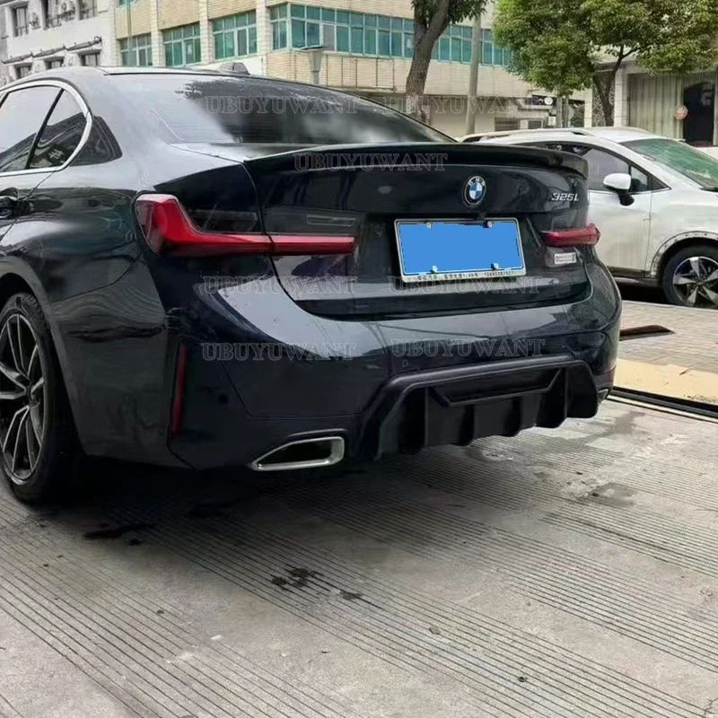 КАРБОНОВЫЙ ВЫГОД Для BMW НОВЫЙ G20 320 325 330 335 Бампер Задний Quad Диффузор Глянцевый