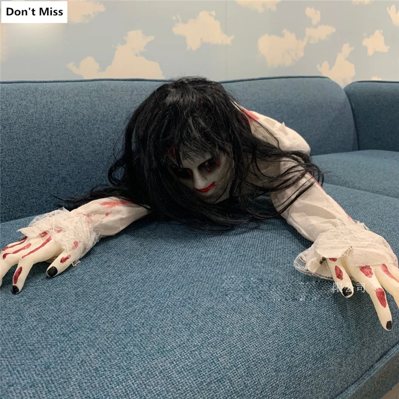 

Анимированные ползающие зомби страшные призраки куклы для малышей с привидениями декор для Хэллоуина реквизит поставки