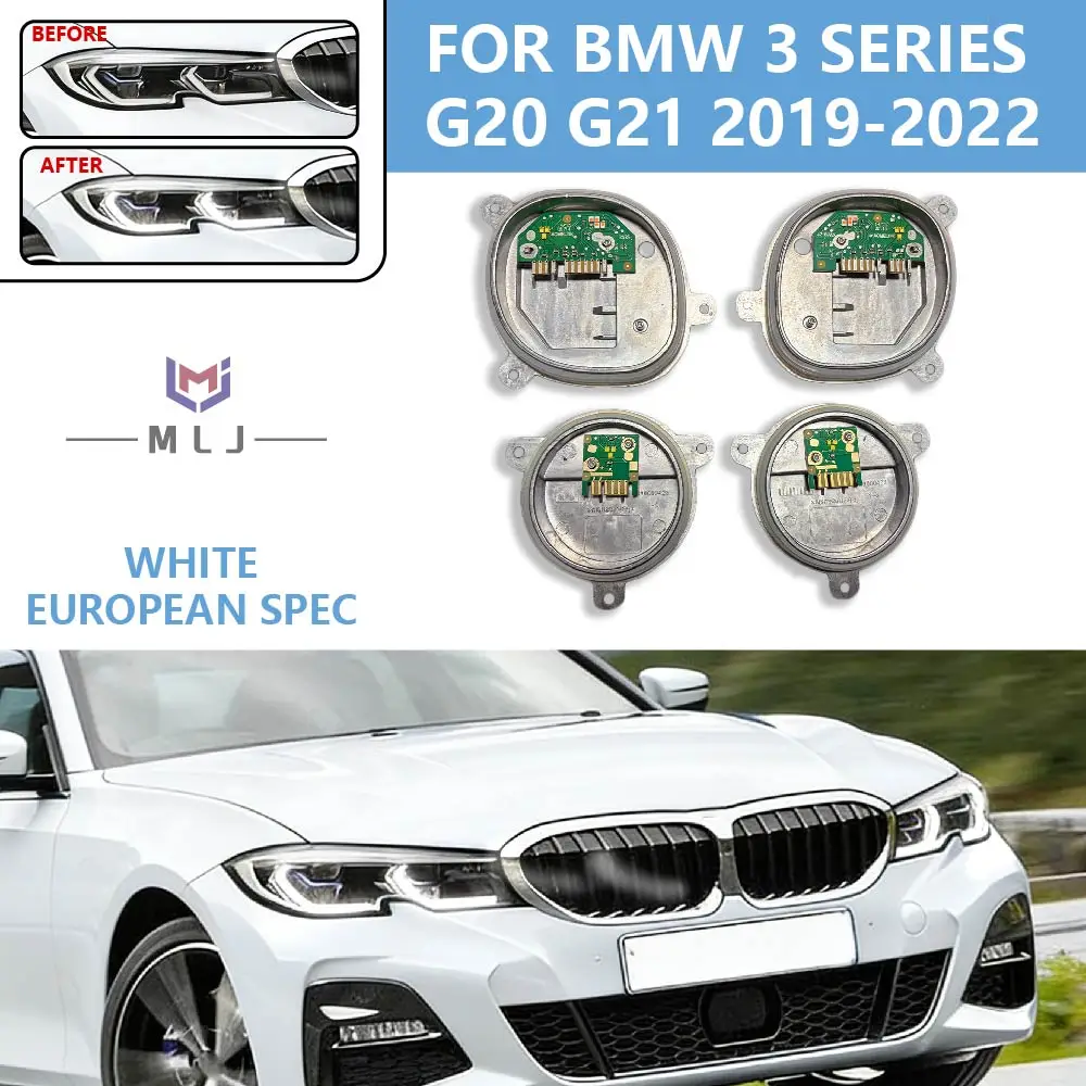 Фото Белый модуль DRL Angel Eyes для BMW 3 серии G20 G21 2019-2022, высококачественные лазерные дневные ходовые огни 63118737143 63118737144 №3