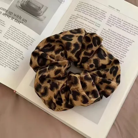 Резинки для волос с леопардовым принтом
