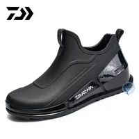 2022 new daiwa mens fishing shoes non slip hiking shoes beach outdoor rubber waterproof fishing rain boots wading sneakers