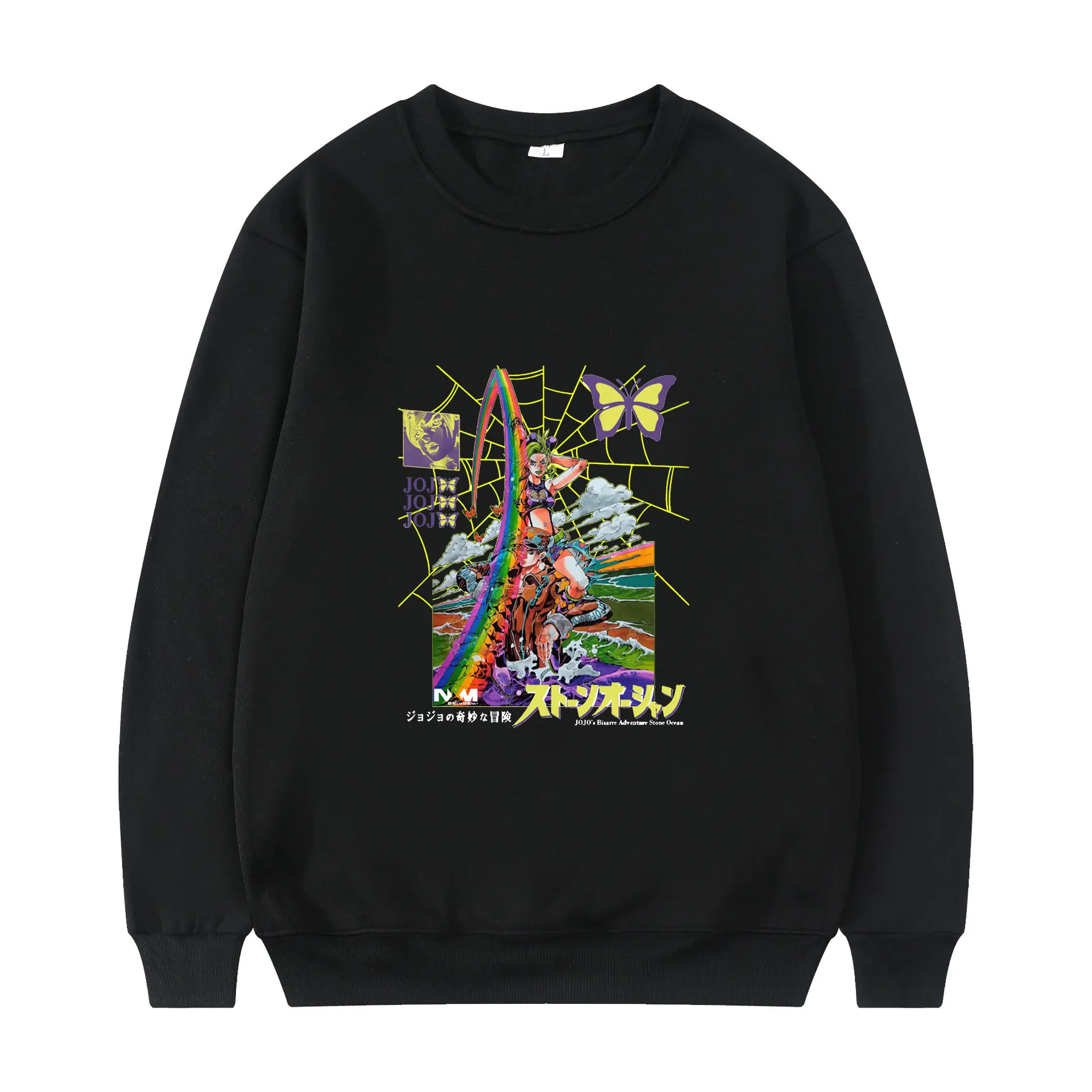 

Толстовка унисекс с длинным рукавом, аниме Джоджо невероятные приключения, холине Куджо, лидер продаж, зимняя толстовка с классическим прос...