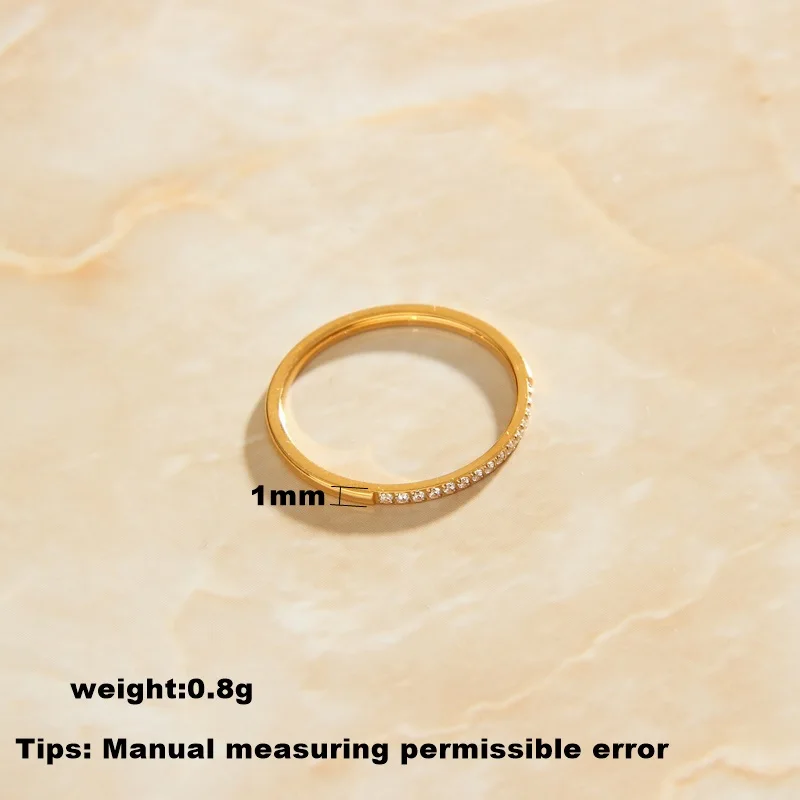 LESIEM высококачественные 18KGP позолоченные обручальные кольца для девушек белое