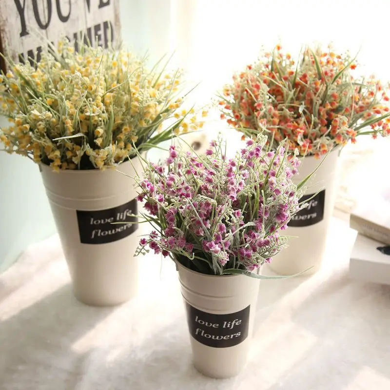 

Green Grass Artificial Plants For Plastic Flowers Household Store Dest Rustic Decoration Clover Plant Wholesale SF36476
