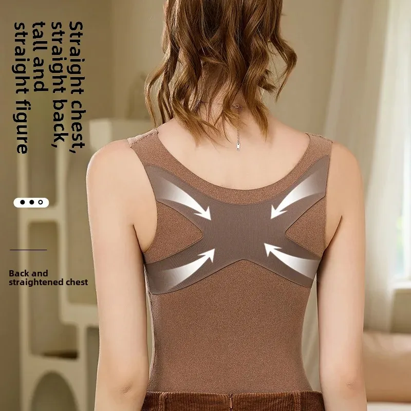 Осень/зима теплые бюстгальтеры женская утягивающая флисовая куртка бесшовный