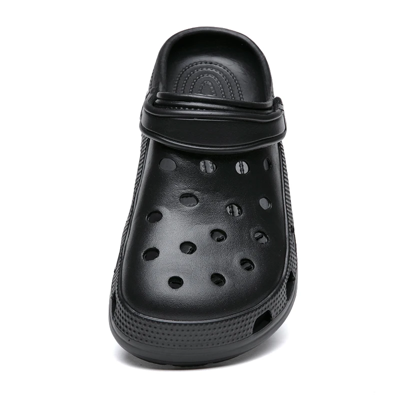 Summer Unisex Adult Classic Clogs Garden Shoes Outdoor Hole Shoes Outdoor Baotou Slippers Beach Shoes Couple Sandals Size 38-47