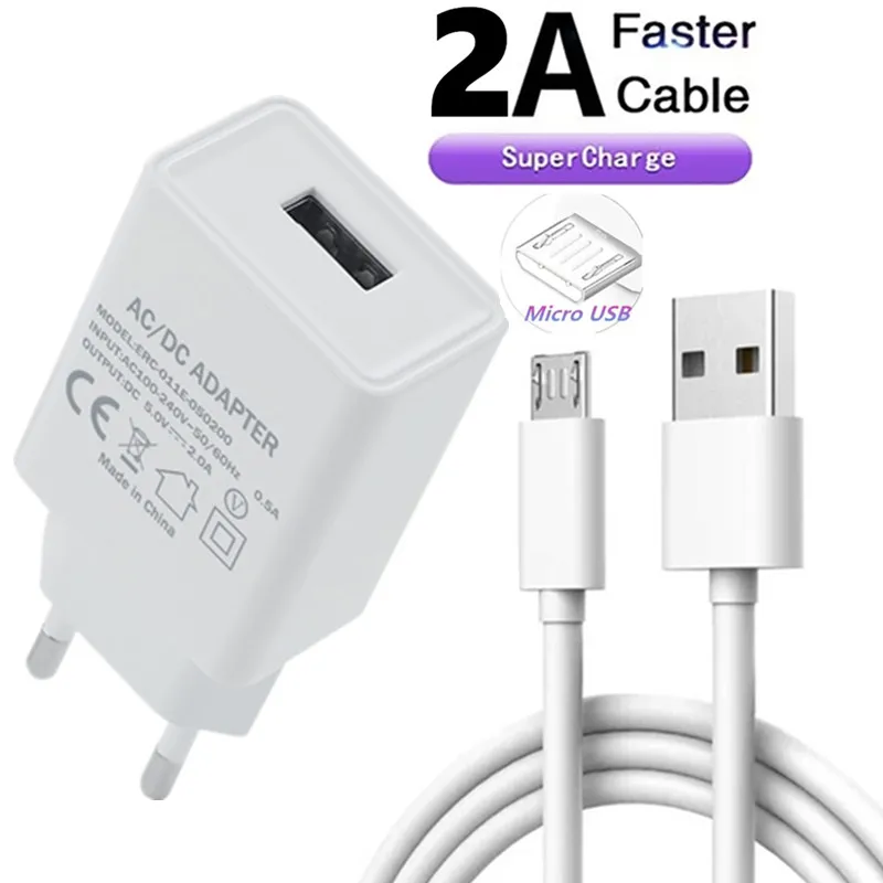 

USB Type C Cable for Xiaomi Redmi Note 7 For Galaxy S9 S8 Fast Charging Data Cable for Xperia Huawei USB Type-C EU Plug Charger