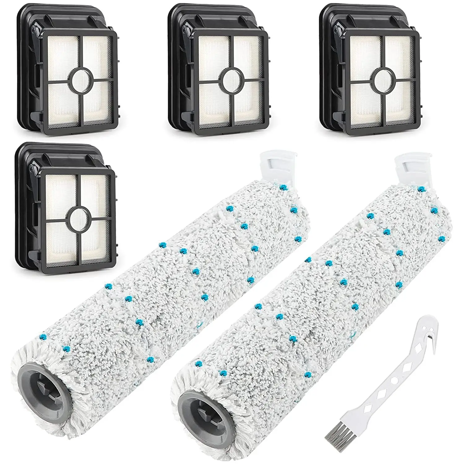 

For Bissell Cordless Max 1866 2554 2590 Series Vacuum Cleaner Replacement Multi-Surface Brush Roll and Vacuum Filter