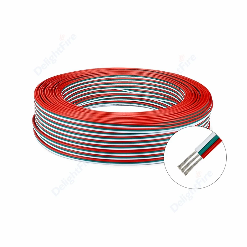 20AWG 3-контактный провод 22AWG 18AWG Удлинительный кабель 5-100 м SM JST Φ для WS2812B WS2811