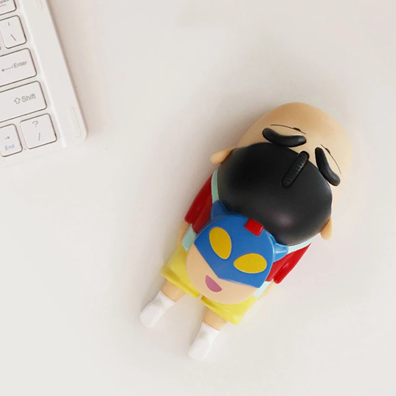 

Crayon Shinchan фигурка мыши Pikachu фигурная модель коврик для мыши компьютерная беспроводная мышь аниме Коллекционирование кавайная Покемон мышь п...