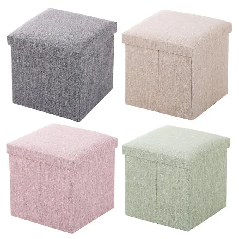 

Простая тканевая Складная скамейка для хранения обуви, скамейка для ног, может сидеть с искусственным стулом, органайзер для хранения игрушек