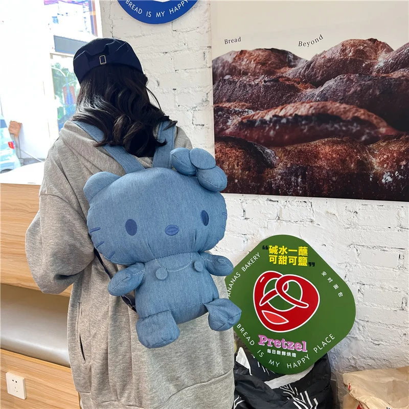 Суперклассный рюкзак блэкаут кошка кукла сумка Мультяшные персональные