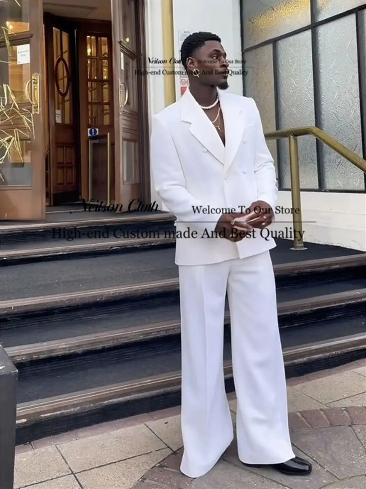 Мужской костюм с отложным воротником 2 предмета