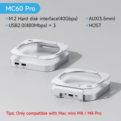 Hagibis концентратор USB C с SSD для Mac mini M4/M4 Pro