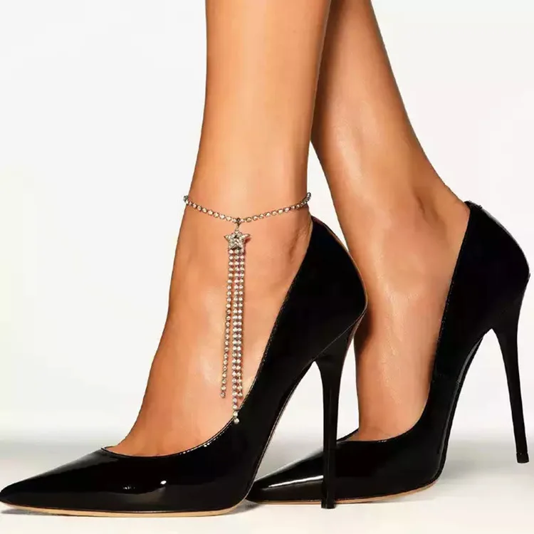 

Buy One Get One Free Vogue of new fund of 2022 feet act the role of diamond tassel stars anklets diamond micro summer beach ankl